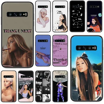 Ariana Grande Telefón puzdro Pre Samsung Galaxy S 10 20 3 4 5 6 7 8 9 Plus E Lite Uitra black hoesjes silikónové nepremokavé luxus