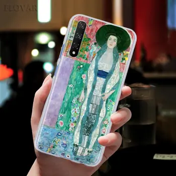 Kiss Gustav Klimt Telefón puzdro na Huawei Y5 Y6 Y7 Y9 Prime 2019 Y5p Y6p Y8s Y8p Česť 8X 9X 8A 9A 9S 9C Pevný Kryt
