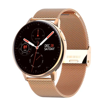 RUNDOING G30 smart hodinky dámy plne dotykový displej cvičenie, fitness sledovanie tepovej frekvencie pre IOS a Android