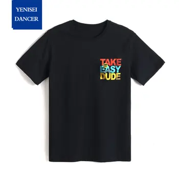 2020 Nové Letné Tričko Mužov Krátky Rukáv Cartoon List Tlač Teen T-shirt pre Študentov Minimalistický Vysokej Kvality Teeshirt