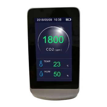 CO2 Merač Digitálny Detektor CO2 Snímač PPM Metrov Mini Oxidu Uhličitého Detektor Plynu Analyzátor Kvality Ovzdušia Monitor TVOC HCHO Meter