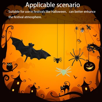 44Pcs Simulácia Plastové Chyby Falošné Pavúky Scorpion Letí Netopier pre Halloween Party Láskavosti Dekorácie Novinka