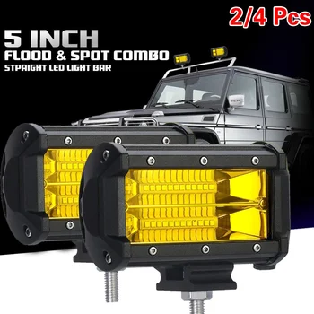 72W Svetlo Bar/Pracovné Svetlo Reflektorov, LED Svetlo, Bar pri Truck Vodičské Traktor 4x4 SUV ATV Jazdy Práce Vonkajšie Svetlá