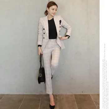 Nové 2020 Jar Žien kórejský temperament módne Slim bol tenký pás oblek dámy vyhovovali dve sady jeseň ženy vysokej kvality