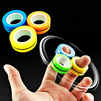 Magnetické Krúžky Anti-Stres Prst Hračky Rozbaľte Hračka Magický Prsteň Rekvizity Nástroje Deti Magnetický Krúžok Prst Spinner Krúžok Dospelých, Hračky