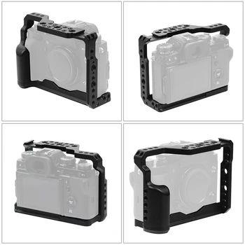 Fotoaparát Klietka pre Fuji XT 2 XT-3 Fotoaparát Hliníkovej Zliatiny Rozšírená Ochrana Rámu SLR Vertikálne