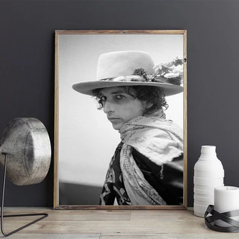 Bob Dylan V Roku 1975 Plagát Na Stenu Art Obraz Na Plátne Plagát Škôlky Tlač Minimalistický Maľovanie Nordic Izba Dekor Č Rám