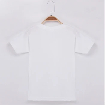 White T Shirt Chlapcov 2019 Nových Prírastkov Deti Oblečenie 100 Bavlna O-Krku, Krátke Rukávy Topy Tee Chlapec Deti T-Shirt Tvorivej Tlače