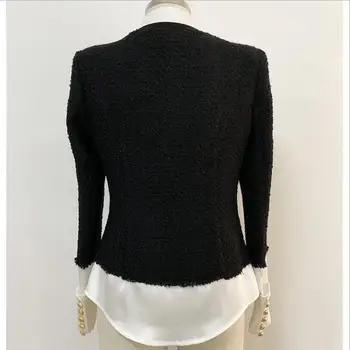 2019 nové dámske sako vlnené šitie módne bežné bunda, Sako Bunda Office Lady Práca Business Jednotné