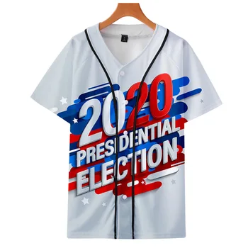 Trump 2020 Udržať v Amerike Skvelé pre Prezidenta USA 3D Tlač Krátky Rukáv Baseball Tričko Ženy Muži Ulice, Hip Hop Baseball Jednotné