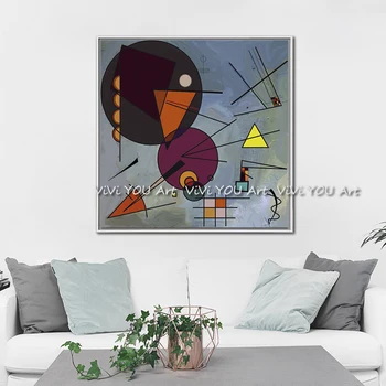 Ručné Surrealizmus Wassily Kandinsky Plátno Umenie olejomaľba Moderného Domova Obrázok na Stenu Obrázky Pre Obývacia Izba Č Rám