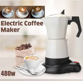 300 ml Prenosné Elektrické kávovar Hrniec Robiť Stroj pre Domáce Kancelárie EÚ Plug 220-240V 50Hz