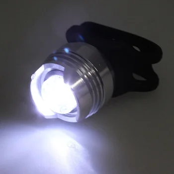 Vodotesný LED Zadné svetlo lampy pre Velo Cyklistické Striebro