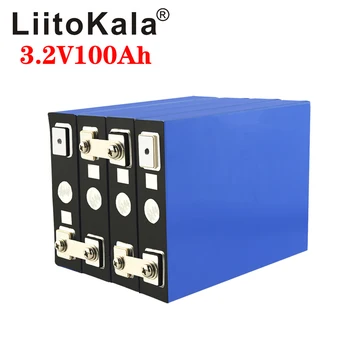 LiitoKala 3.2 V 100Ah LiFePO4 batérie môžu tvoriť 12V batérie Lítium-železo phospha 100000mAh Môže urobiť Loď batérie, auto batteriy