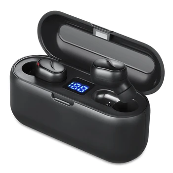 M18A Bluetooth Headset, TWS Bluetooth 5.0 Digitálny Displej In-Ear Športové Nepremokavé Bezdrôtový Bluetooth Headset