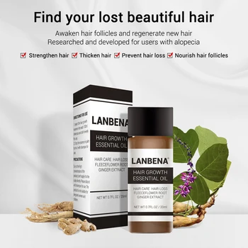 Rýchlo Silný Rast Vlasov Podstate Produktov Esenciálny Olej, Kvapalina Liečba, Prevencia vypadávania Vlasov Starostlivosť Andrea 20ml