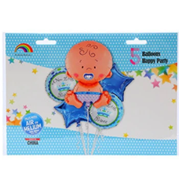 5 ks/set Baby Sprcha Fóliové Balóniky Narodeniny, Party Dekorácie deti Chlapci Dievčatá dekorácie narodeninové balóny, Party Balón
