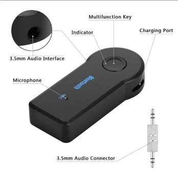 Bluetooth, AUX Audio 3,5 MM Jack Music Bluetooth Prijímač do Auta pre BMW E46 E39 E90 E36 E60 E30 E34 F30 F10 X1 X4 X5 X6