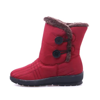 Sneh topánky 2020 Zime teplé nepremokavé ženy topánky matka topánky bežné bavlna zimné, jesenné topánky femal plus veľkosť 35-42