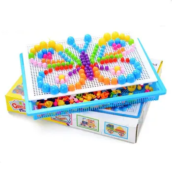 Farba box s 294 huby nechtov Qiao Qiao Ding uložení detí vzdelávania v ranom detstve DIY puzzle, hračky, detské darčeky