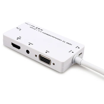 HDMI / VGA DVI HDMI Adaptér 3-v-1 Multifunkčné USB Audio Prevodník pre Počítač PC Projektor SP99