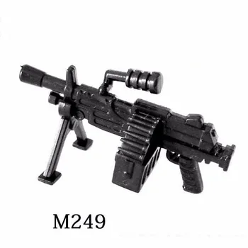 5 KS/veľa M249 Ťažké guľomety pôvodné Mini hračky playmobil swat polície, vojenských zbraní Kompatibilné údaje hračky pre deti,