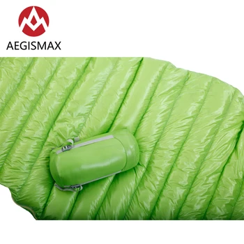 AEGISMAX MINI M Zelená Biela Hus Nadol Ultralight Vonkajšie Caming Stan Múmiový Typ 3 Sezóny Sleeeping Taška