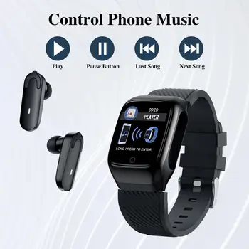 S305 Smart Hodinky Mužov Slúchadlá S Bluetooth Slúchadlá Hudbu, Športové SmartWatch pre Cvičenie Spustiť Dva v Jednom pre Android iOS