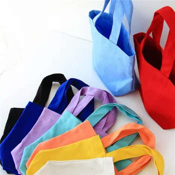 Mylb Lunch box Čistá farebná bavlna plátno taška Prenosná nádoba Kozmetická taška módne veľkú kapacitu Prijímať taška