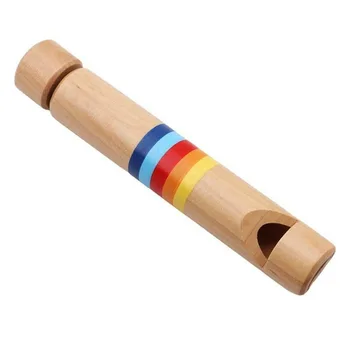 Hračky pre deti Vytiahnuť Drevená Flauta, Píšťalka Diakritické Piccolo Denník Farebné Drevené detské Vzdelávacie Hudobné nástroje, Hračky