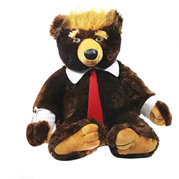 Plyšové zvieratko 65 cm Donald Trump Medveď Plyšové Hračky Pohode USA Prezident Medveď s/bez Vlajky Roztomilý Zvierat Medveď Bábiky NSV775