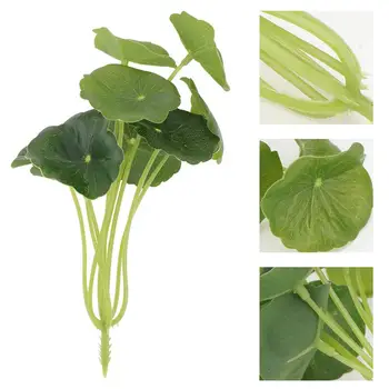8PCS Simulované Zelené Rastliny, Dekorácie Realisticky Zelená Rastlina Ornament Emulované Lotus Leaf Výzdoba Pre Koľaji Kaviareň Domov