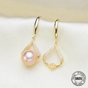 DIY Šperkov S925 šterlingov strieborné Náušnice príslušenstvo navrhnuté pre hliva pearl korálky šperky zistenia príslušenstvo