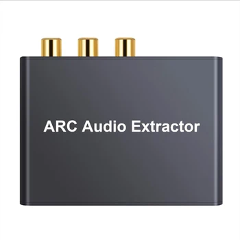 ARC Audio Adaptér HDMI Audio Extractor Digitálneho Na Analógový Audio Prevodník 192KHz Hliníkové DAC SPDIF Koaxiálny RCA, 3.5 mm Jack Výstup