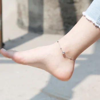 Strieborná Farba Loptu Ponožky pre Ženy Šperky Dievčatá Darček Nohy Šperky