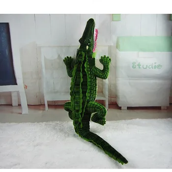 Veľké Simulácia Krokodíla Bábika Hračka pre Deti, Dospelých Vankúš Osobnosti Tvorivý Zvierat Cartoon Dovolenku Dar Zábavné Plyšové Hračky 100 cm