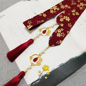 Čínske oblečenie páse s nástrojmi výšivky doplnky pre mužov a ženy, utieranie čelo lemovaný vlasy lano vlasy, šperky kostým Foto