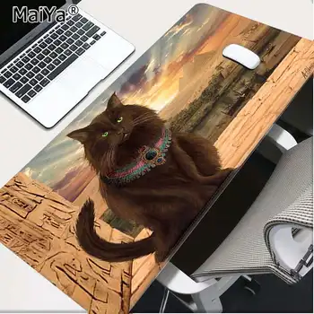 MaiYa Dizajn Egyptský Mačka Konečné Najnovšie Jedinečnú Plochu Pad Hry Mousepad Veľkosť 300*6000*2 mm a 400*900*2 mm Hra Mousepad