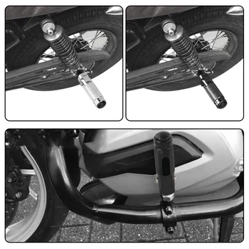 2 ks z Hliníkovej Zliatiny Black Podiel CNC Univerzálne Motocyklové motorku Sklopné opierky pre nohy Skladacie Nohy Spočíva Kolíkov Zadné Pedále Sada