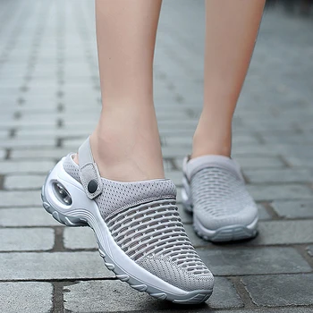 Nové Módne Ženy Sandále Kliny Platformu Dámy Topánky Non-Slip Vonkajšie Bežné Sandále Ženy Letná Vychádzková Obuv Žena Topánky