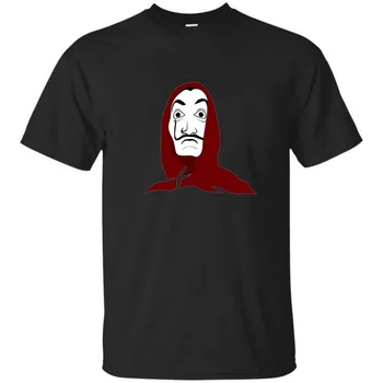 BELLA CIAO La Casa De Abstraktných T-SHIRT MASKA pre Dospelých Mužov Cartoon T Shirt Mužov Nové Unisex Tričko Shubuzhi