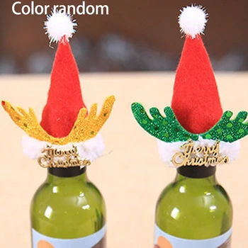 20PCS Vianočné Fľaša Vína na Ochranu Spp/Bar Stôl Dekorácie/Home Decor/Vianoce Domov Dekorácie/Vianočný Darček