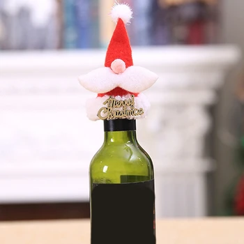 20PCS Vianočné Fľaša Vína na Ochranu Spp/Bar Stôl Dekorácie/Home Decor/Vianoce Domov Dekorácie/Vianočný Darček