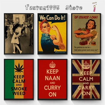 Dokážeme to!Svetovej Vojny Vintage štýl, plagát klasické Kraft papier vintage poster/inšpiratívne/nostalgia kraft papier bar dekor
