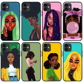 CASEIER Art Fashion Girl Telefón puzdro Pre iPhone iOS 11 Mini Pro Max 12 XS X XR 6 7 8 6S Plus SE 2020 5 5S Fundas Coques Prípadoch