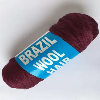Doprava zadarmo 14bundles 70g za zväzok Brazílsky vlna vlasy nízke temprature spomaľovač horenia syntetických vlákien pre pletenie