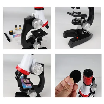 Detský Mikroskop Kit LED Lab 1200X Domov Školské Vzdelávacie Hračka Darček Domov Školské Vzdelávacie Hračky pre Deti, Optické Prístroje