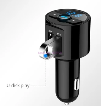 DHL alebo Fedex 20pcs 3.6 Rýchlu Nabíjačku USB Bluetooth do Auta FM Audio Hudba Mp3 Prehrávač, Telefón, Bezdrôtové Carkit