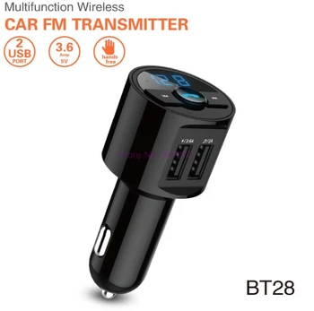 DHL alebo Fedex 20pcs 3.6 Rýchlu Nabíjačku USB Bluetooth do Auta FM Audio Hudba Mp3 Prehrávač, Telefón, Bezdrôtové Carkit