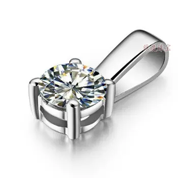 1Ct Mincový Striebro Šperky z Bieleho Zlata Á Diamond Sveter Prívesok Zapojenie Šperkov Náhrdelník Výročie Prívesok